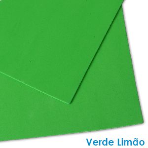 FOLHA DE EVA VERDE LIMÃO 40X60 DE 5MM UND