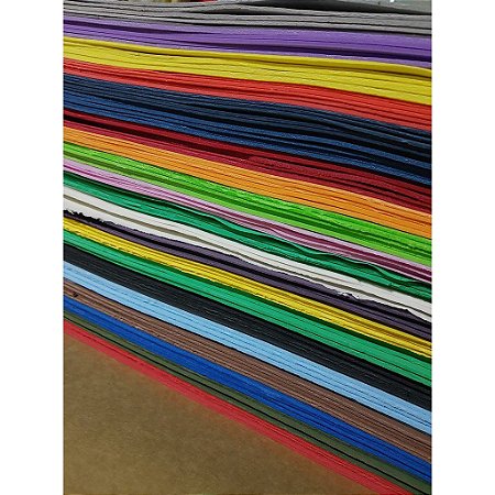 KIT EVA DE SEGUNDA LINHA ( 50 FOLHAS COM PEQUENOS DEFEITOS CORES SORTIDAS)