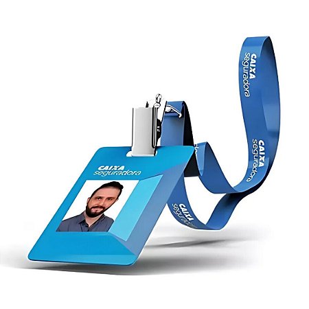 Crachá de Identificação em PVC com Cordão Personalizado