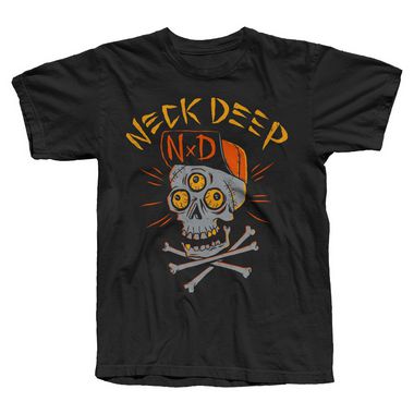 Neck Deep, Skulls Orange - Camiseta