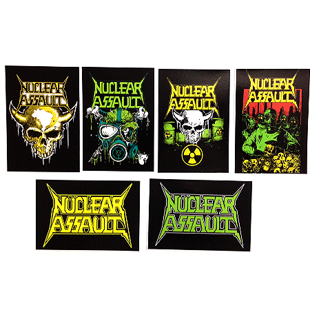 Adesivo Nuclear Assault (pacote 6 unidades)