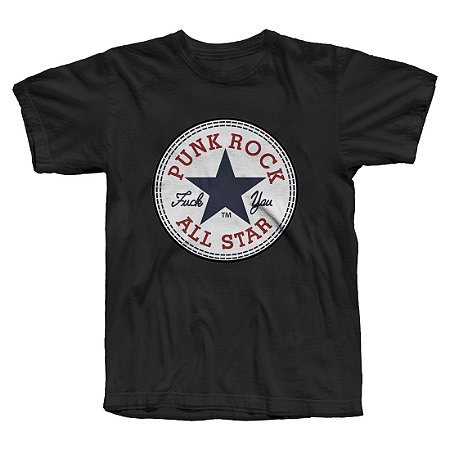 Camiseta Punk Rock, All Star