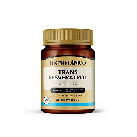 Trans Resveratrol 600mg 60 Softgels Dr Botânico