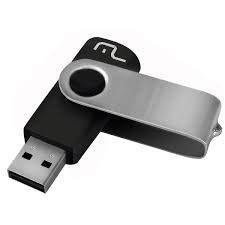 Pen Drive Twist 128GB USB Leitura 10MB/s e Gravação 3MB/s Preto Multilaser