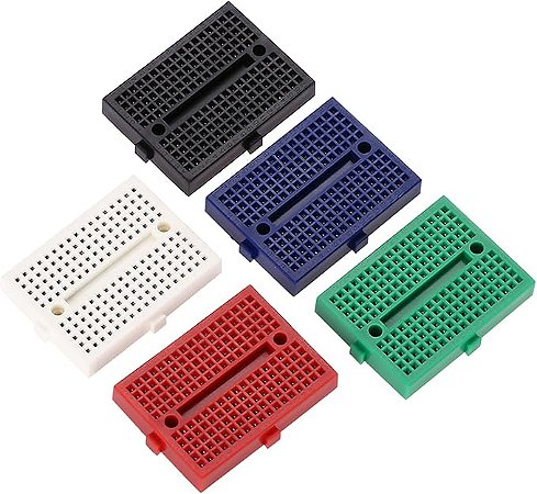 Protoboard 170 furos color kit com 4 pçs
