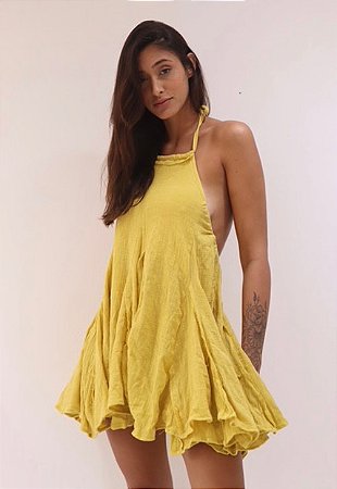Vestido Carla Amarelo