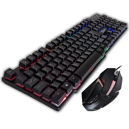 Teclado e Mouse Gamer K8 Semi Mecânico MBtech 54443