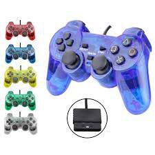 Controle Ps2 com Fio no Blister Colorido