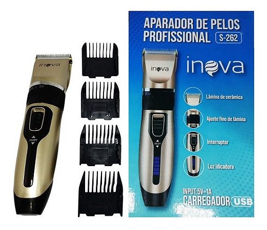 Máquina e Aparador e Acabamento Corte Cabelo Barba Profissional