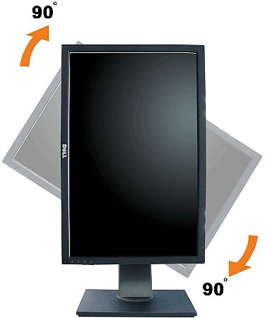 Monitor 19" Semi novo Com ajuste de altura e Giro 90°