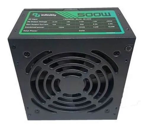 FONTE ATX 500W PARA COMPUTADOR INFINITTY 110/220v COOLER 12CM