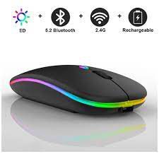 Mouse Sem Fio Gamer Recarregável Rgb