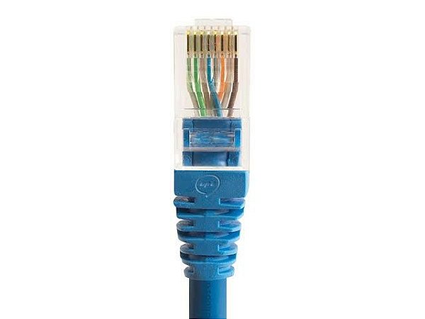 Cabo De Rede 15 Metros Lan Internet grimpado Rj45 Azul.