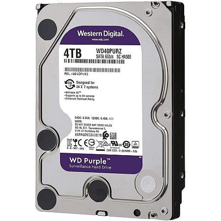 HD 4 Tera Western Digital Purple PC/CFTV