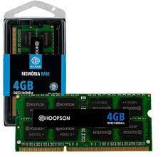 Memória Ram DDR3 4gb 1333mhz PC3 Para Notebook Hoopson