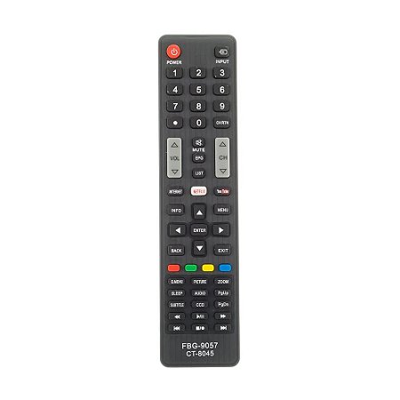 CONTROLE REMOTE PARA TV SMART TOSHIBA COM NETFLIX E YOUTUBE  FBG-9057