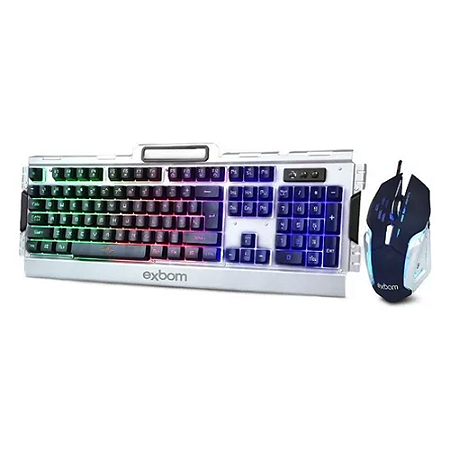 Kit de teclado e mouse gamer Exbom BK-G3000 Inglês US