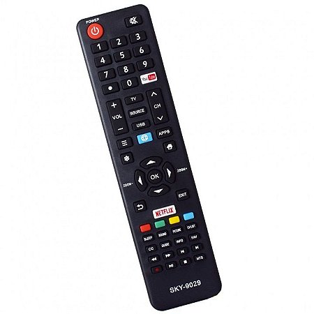 CONTROLE REMOTO PARA TV SMART TOSHIBA NETFLIX/YOUTUBE 9029