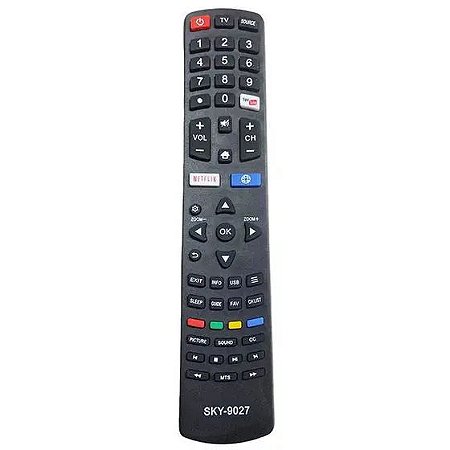 CONTROLE REMOTO PARA TV SMART PHILCO NETFLIX/YOUTUBE 9027