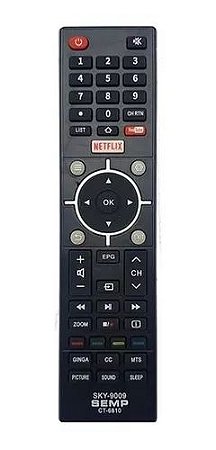 CONTROLE REMOTO PARA TV SMART SEMP TOSHIBA NETFLIX 9009