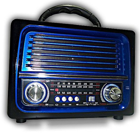 Radio Portátil Retro Le 642 Usb Cartão Sd Pen Drive Am/fm/sw bluetooth