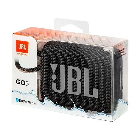 Caixa de Som Portátil Go 3 JBL com Bluetooth Replica