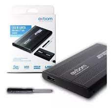 Case Para HD 2.5 USB 2.0 SATA Aluminio Externo EXBOM / CGHD-10