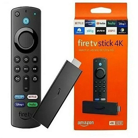 Fire TV Stick 4K com Controle Remoto por Voz com Alexa Streaming em Full HD 3°G