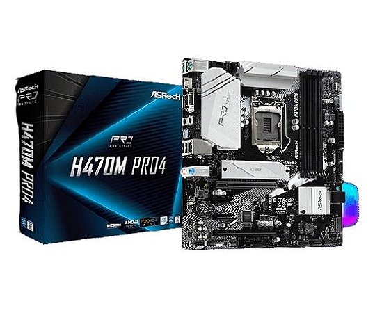 Placa Mãe H470 Asrock S1200 Sata3 DDR4 H470M HVS