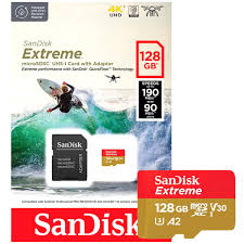 Cartao de memoria 128 giga Sandisk Extreme