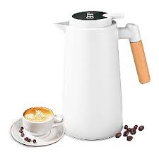 Garrafa Térmica Inox 1 Litro Com Visor de Temperatura Nova vida