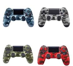 Controle Ps4 sem fio Camuflado e Colorido Paralelo