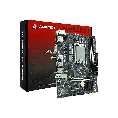 Placa Mãe H610 Arktek S1700 Sata3 DDR4 IH610D4 AK-H610 EG