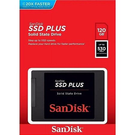 Hd Ssd 120gb sandisk Sata 2,5 Pol 7mm Sata