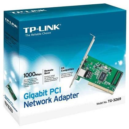 Placa De Rede Tp-link Gigabit Pci Tg-3269 10/100/1000mbp