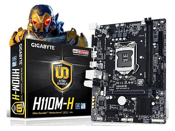 Placa Mãe Gigabyte Ga - H110m-h Ddr4 Lga 1151 7° Geração