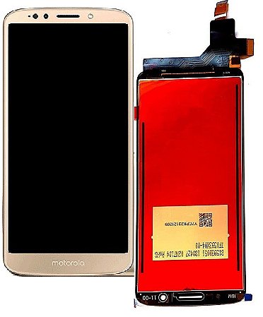 Frontal Motorola Moto G6 Plus Dourado