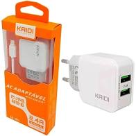 Carregador Fonte 2.4A + Cabo Usb Iphone Turbo Kaidi KD-301A
