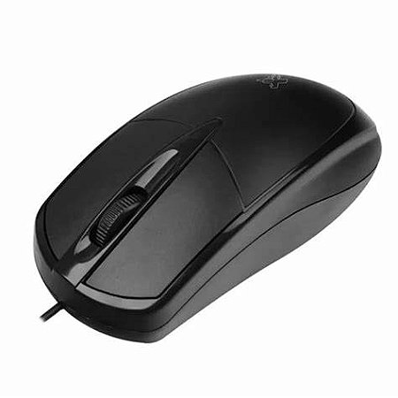 MOUSE OFFICE COM FIO USB2.0 1200DPI PRETO MBTECH MS03