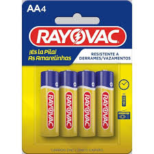 PILHA AMARELA PEQUENA RAYOVAC C4 AA