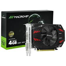Placa De Video Macrovip Geforce Gtx 750Ti 4gb 128 Bit Ddr3 Dvi Hdmi Vga