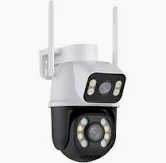 Câmera de segurança IP WiFi Full HD 2 lentes visão noturna e microfone