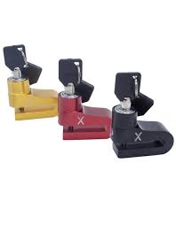 Trava Cadeado Tranca Disco Freio Para Moto Anti Furto 2 Chaves