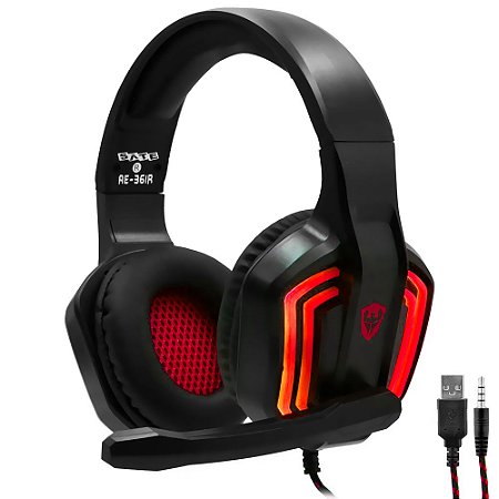 Headset Gamer Satellite AE-361R C/Mic P2/Usb