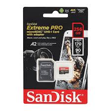 Cartao de memoria 256 giga Sandisk Extreme Pro