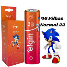 TUBO DE PILHA COMUM PEQUENA AA ELGIN 10X4 40 UN