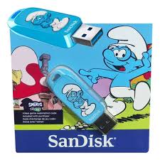 PenDrive Sandisk Z50 64gb Smurf Lacrado Original
