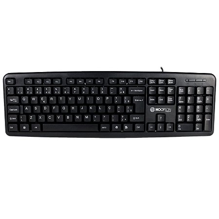 Teclado padrão usb para computador Hoopson TPC-058