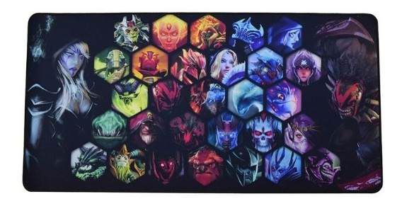 Mousepad Gamer Extra Grande Mouse e Teclado 70x30 Pc L2L HEROS