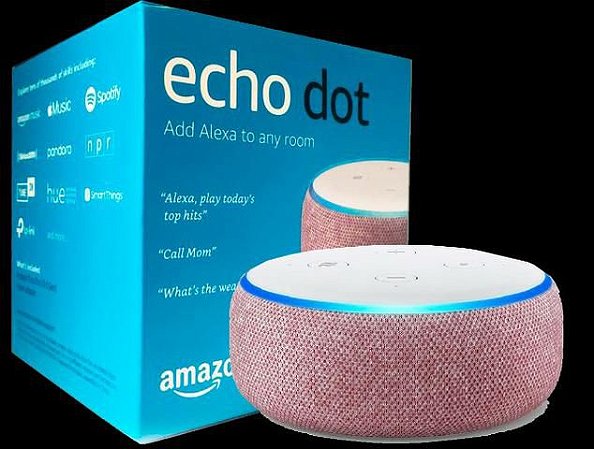 Echo Dot 3 Geração Smart Speaker com Alexa -  - Smart